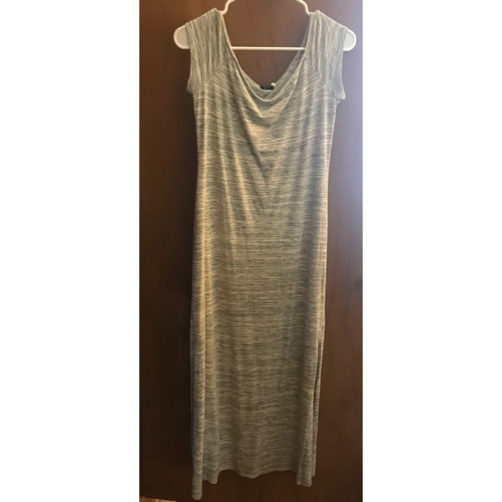 Grey Short Sleeved Maxi Dress